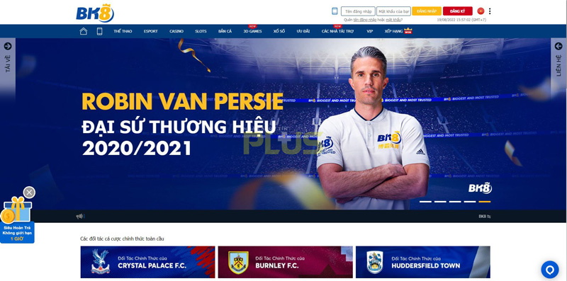 Đại sứ thương hiệu BK8 Robin Van Persie