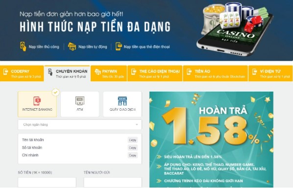 nạp tiền five88